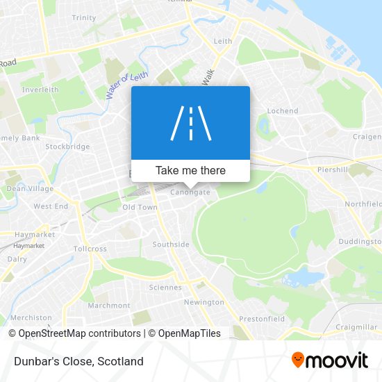 Dunbar's Close map