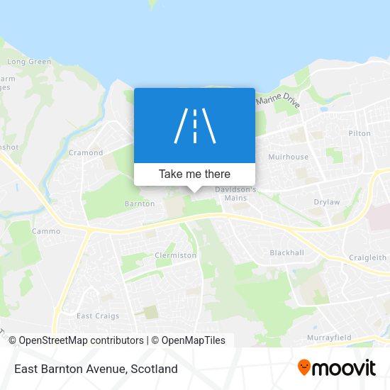 East Barnton Avenue map