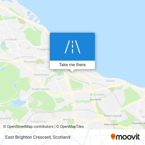 East Brighton Crescent map
