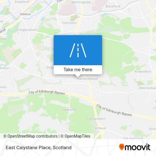 East Caiystane Place map