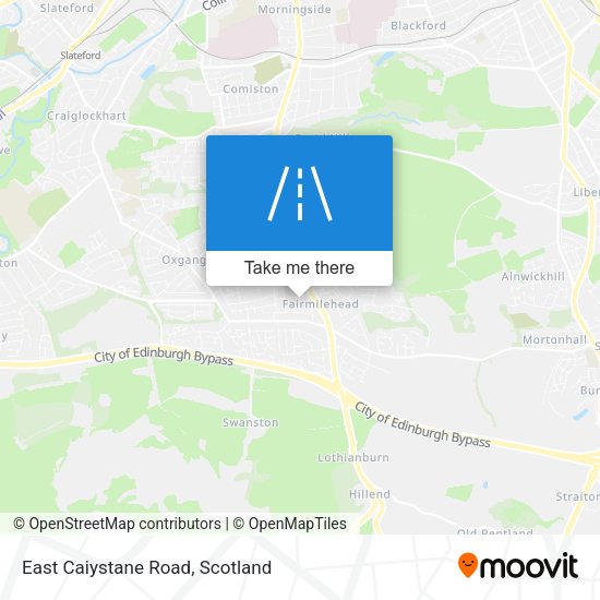 East Caiystane Road map