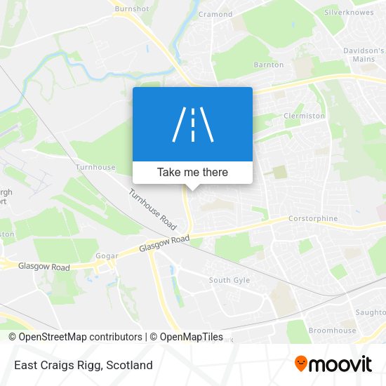 East Craigs Rigg map