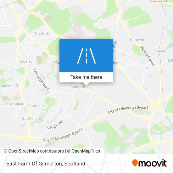 East Farm Of Gilmerton map
