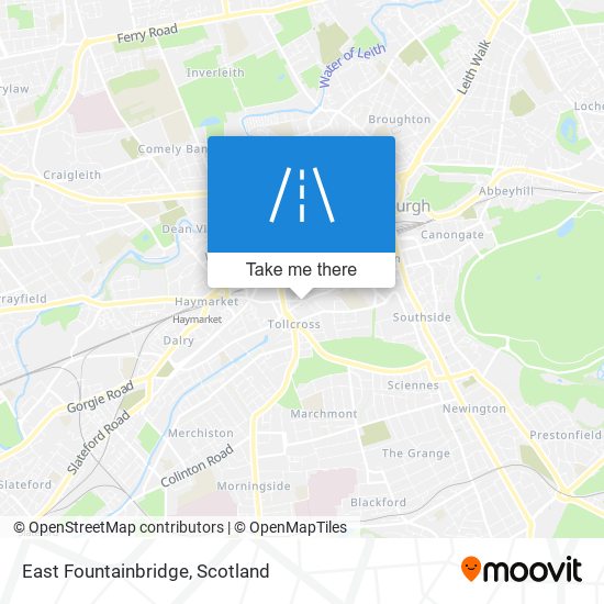 East Fountainbridge map