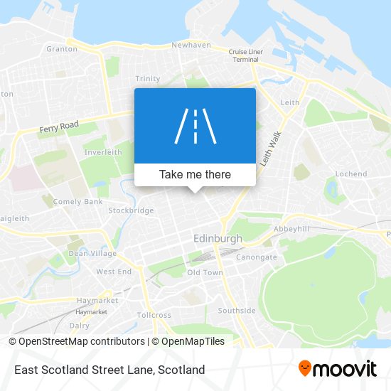 East Scotland Street Lane map