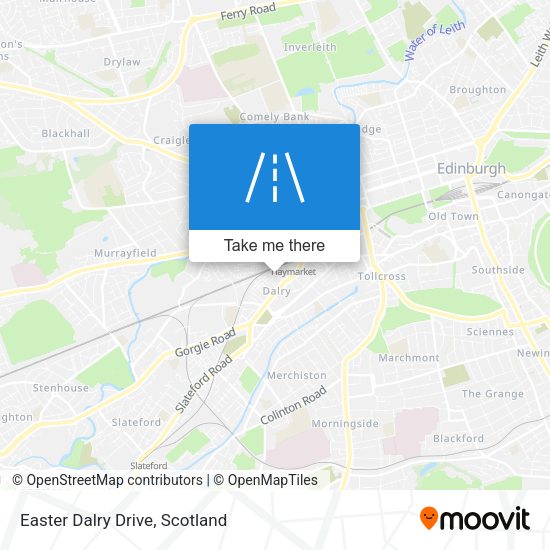 Easter Dalry Drive map