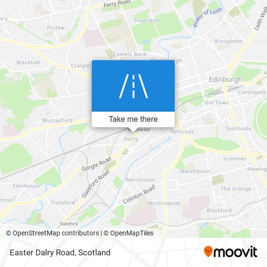 Easter Dalry Road map