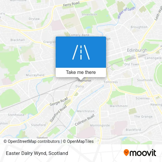 Easter Dalry Wynd map