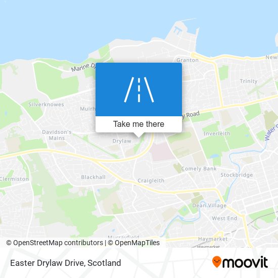 Easter Drylaw Drive map