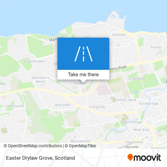 Easter Drylaw Grove map