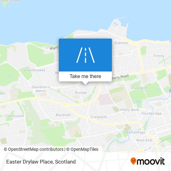 Easter Drylaw Place map
