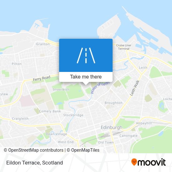 Eildon Terrace map
