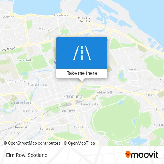 Elm Row map