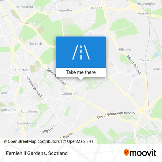 Ferniehill Gardens map