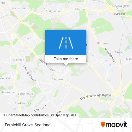 Ferniehill Grove map