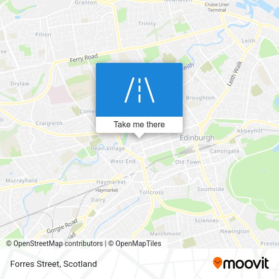 Forres Street map