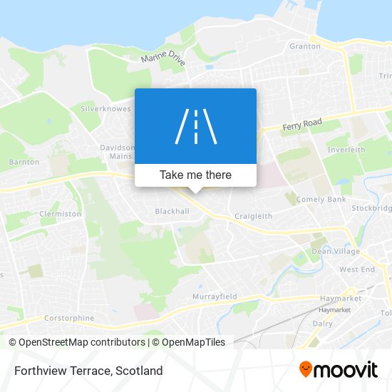 Forthview Terrace map