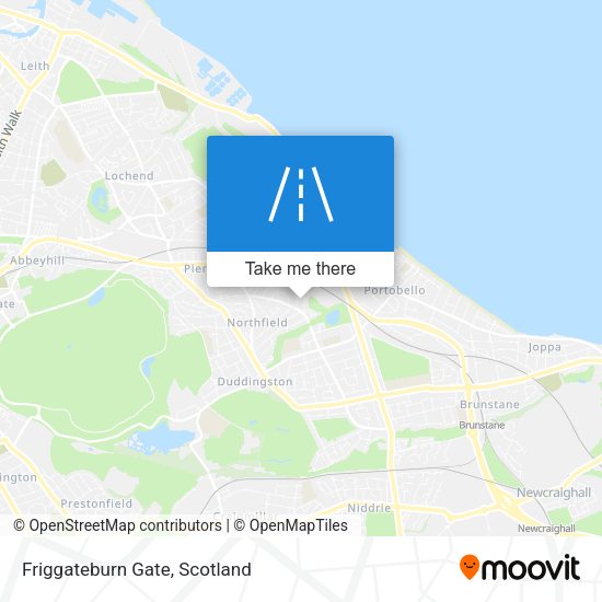 Friggateburn Gate map