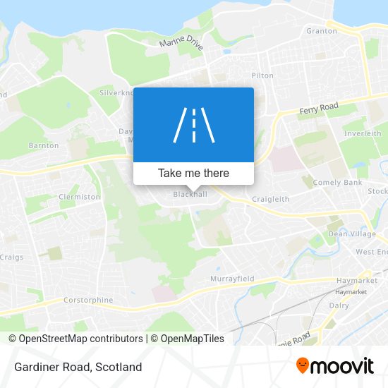 Gardiner Road map