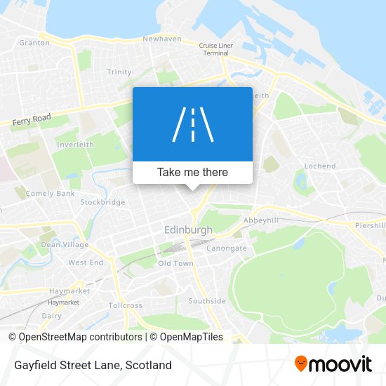 Gayfield Street Lane map