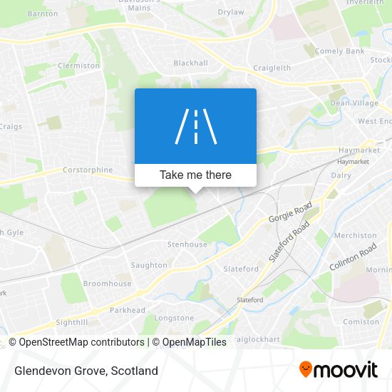 Glendevon Grove map