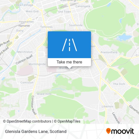 Glenisla Gardens Lane map