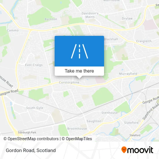 Gordon Road map