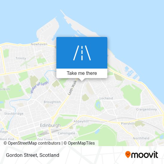 Gordon Street map