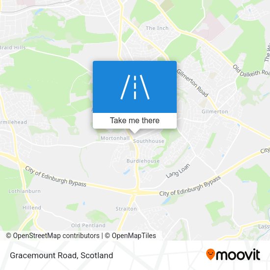 Gracemount Road map