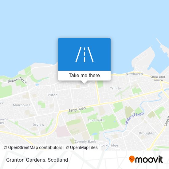 Granton Gardens map