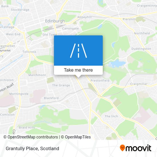 Grantully Place map
