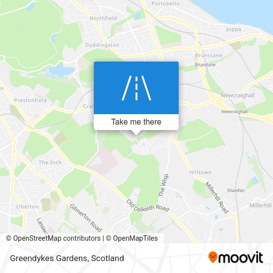 Greendykes Gardens map