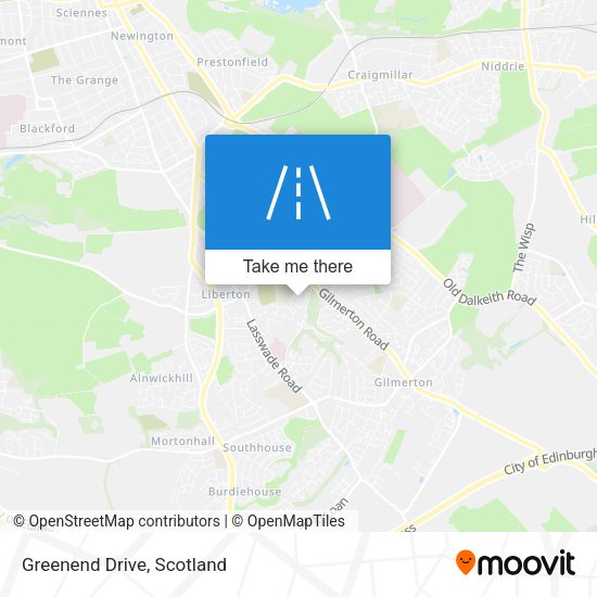 Greenend Drive map