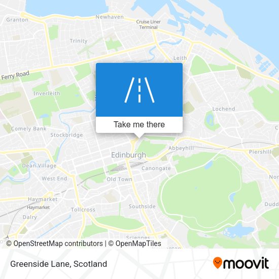Greenside Lane map