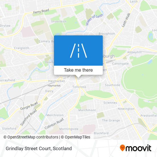 Grindlay Street Court map