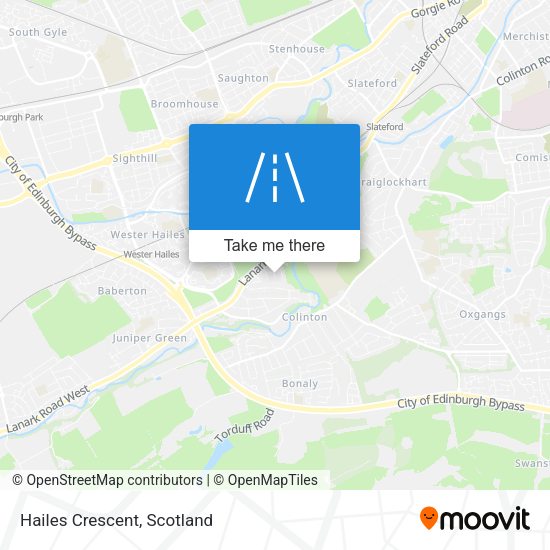 Hailes Crescent map