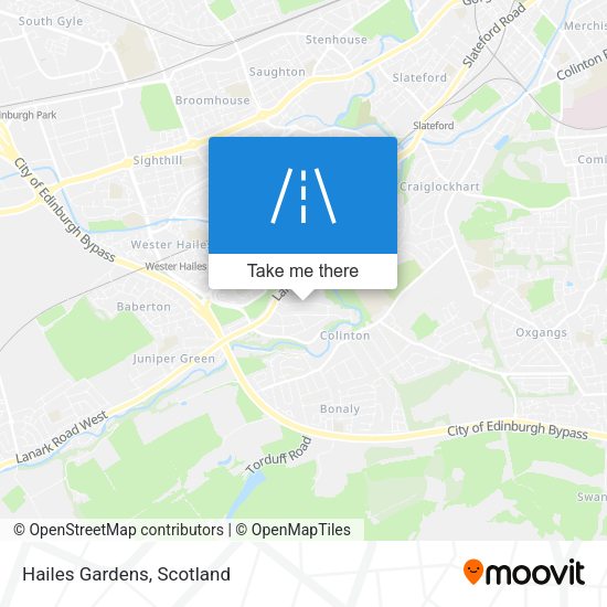 Hailes Gardens map