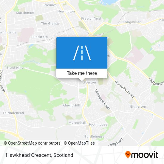 Hawkhead Crescent map