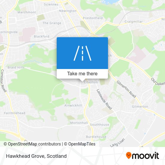 Hawkhead Grove map
