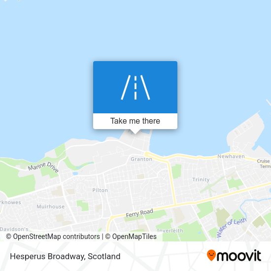 Hesperus Broadway map