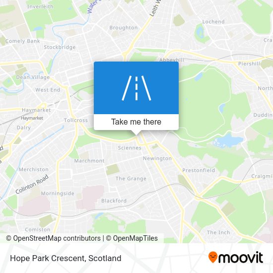 Hope Park Crescent map