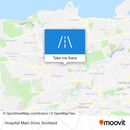 Hospital Main Drive map