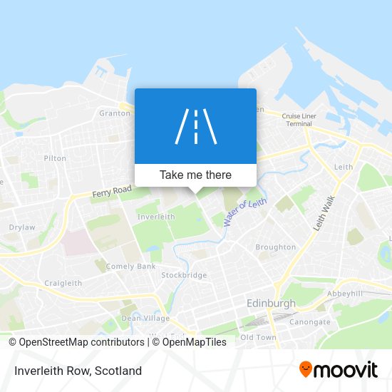 Inverleith Row map