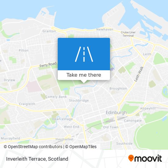 Inverleith Terrace map