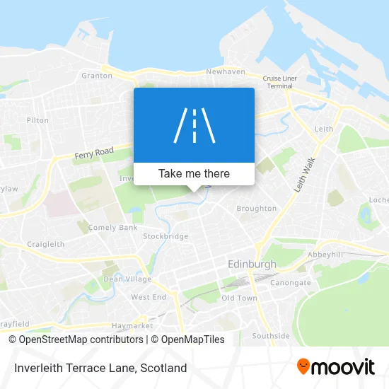 Inverleith Terrace Lane map