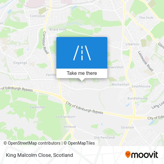 King Malcolm Close map
