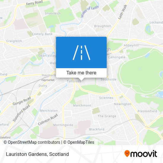 Lauriston Gardens map