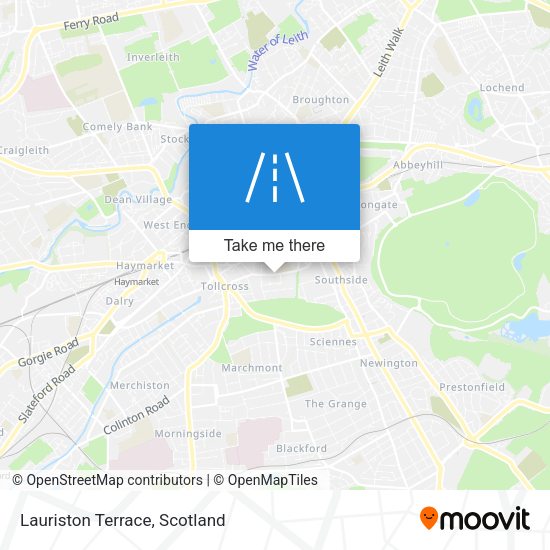 Lauriston Terrace map