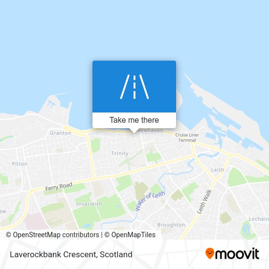 Laverockbank Crescent map