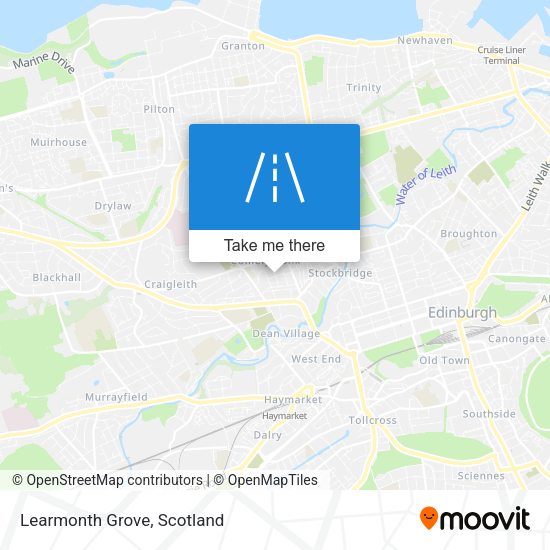 Learmonth Grove map